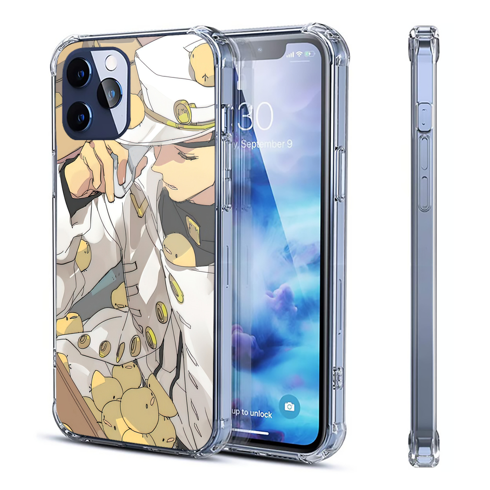 （画像用） ジョジョの奇妙な冒険 JoJo's Bizarre Adventure 【iPhone 12シリーズ対応】透明スマホケース（クリアソフトケース）